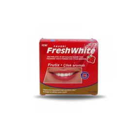 Fresh White Çilek Aromalı 50 gr Diş Beyazlatıcı Bakım Tozu