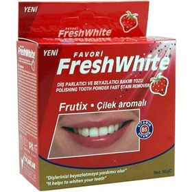 Fresh White Çilek Aromalı 50 gr Diş Tozu