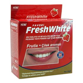 Fresh White Çilek Aromalı 50 gr Diş Tozu