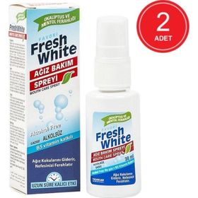 Fresh White Koku Giderici ve Önleyici 2x30 ml Ağız Bakım Spreyi