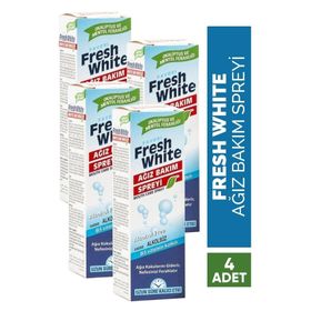 Fresh White Koku Giderici ve Önleyici 4x30 ml Ağız Bakım Spreyi