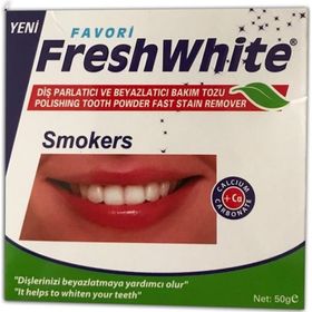 Fresh White Nane Aromalı 50 gr Diş Beyazlatıcı Bakım Tozu