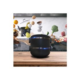 FreshBox 2 Katlı Gri Yemek Termosu Sefer Tası