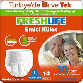 Freshlife 30 Adet Emici Külotlu Büyük Boy Large Yetişkin Bezi