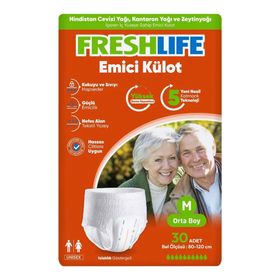 Freshlife 30 Adet Emici Külotlu Orta Boy Medium Yetişkin Bezi