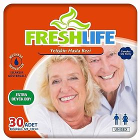 Freshlife 30 Adet XLarge Belbantlı Islaklık Göstergeli Hasta Bezi