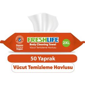 Freshlife 50'li Vücut ve Perine Temizleme Havlusu
