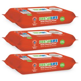 Freshlife 50x3 150 Yaprak Vücut Temizleme Havlusu