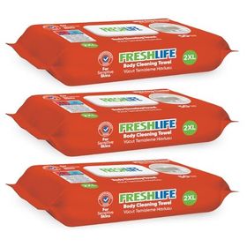Freshlife 50x3 150 Yaprak Vücut Temizleme Havlusu