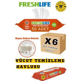 Freshlife 50x6 300 Yaprak Vücut Temizleme Havlusu