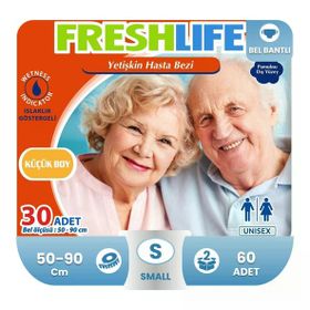 Freshlife 60 Adet S Belbantlı Hasta Bezi