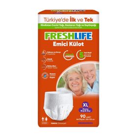 Freshlife 90 Adet 3 Paket Extra Büyük Boy XL Beden Emici Külot
