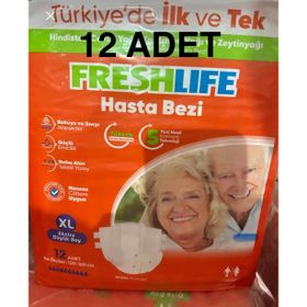 Freshlife Bel Bantlı XL 12 Adet Hasta Bezi