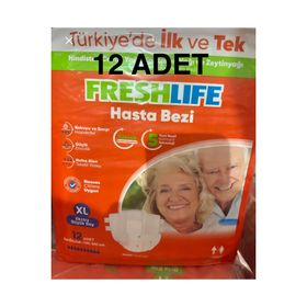Freshlife Bel Bantlı XL 12 Adet Hasta Bezi