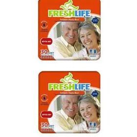 Freshlife Belbantlı Large 2 Paket 60 Adet Beyaz Hasta Bezi