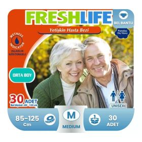 Freshlife Belbantlı Medium Beden 30 Adet Hasta Bezi