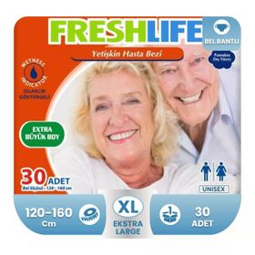 Freshlife Belbantlı Xlarge Beden 30 Adet Hasta Bezi