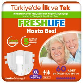 Freshlife Belbantlı XLarge Yetişkin 2x30 Adet Hasta Bezi