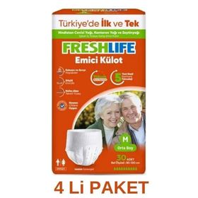 Freshlife M 4x30'lu Emici Külot Yetişkin Hasta Bezi