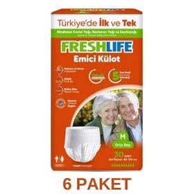 Freshlife M 6x30'lu Emici Külot Yetişkin Hasta Bezi