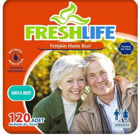 Freshlife Medium Orta Boy Yetişkin 120 Adet Hasta Bezi