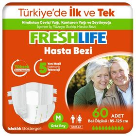 Freshlife Medium Yetişkin Belbantlı 2x30 Adet Hasta Bezi