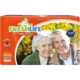 Freshlife Medium Yetişkin Belbantlı 30 Adet Hasta Bezi
