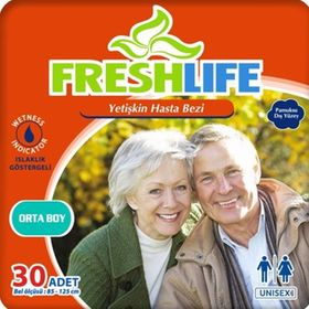 Freshlife Orta Boy 30 Adet Yetişkin Hasta Bezi