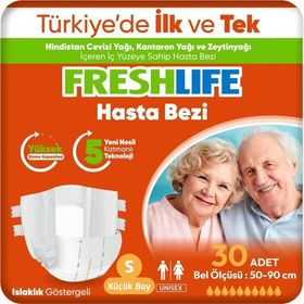 Freshlife S Beden 90 Adet Yetişkin Hasta Bezi