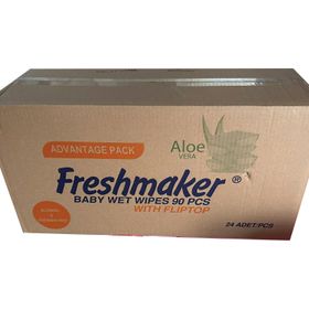 Freshmaker Çiçeksi Kokular 90 Adetlik 24 Paket Islak Mendil