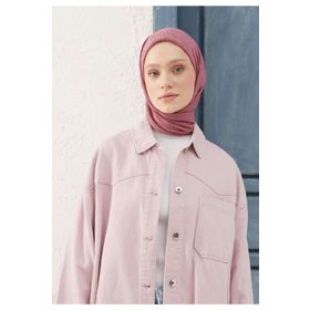 Freshscarfs Bambu Gül Pembe Eşarp