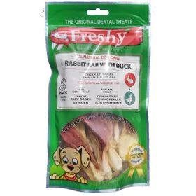 Freshy 100 gr Ördek Eti Kaplı Tavşan Kulağı Köpek Ödülü