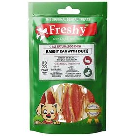 Freshy 100 gr Ördek Eti Kaplı Tavşan Kulağı Köpek Ödülü