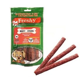 Freshy 10x100 gr Beefy Sticks Sığır Etli Tahılsız Köpek Ödülü