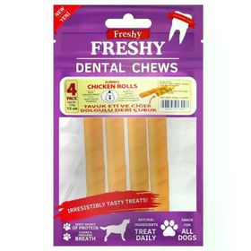 Freshy 120 gr Tavuk Eti ve Ciğer Dolgulu Deri Çubuk