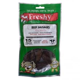 Freshy Beef Sausages Tahılsız Sosis 15'li Köpek Ödül Maması