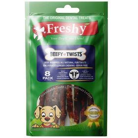 Freshy Beefy Twist Biftek Sarılı Burgu Çubuk 10 Adet Köpek Ödülü