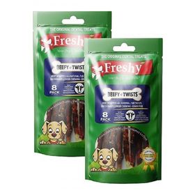 Freshy Beefy Twists Sığırlı 2x75 gr Köpek Ödül Maması