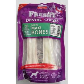 Freshy Beyaz Press Deri 2x70-75 gr Köpek Çiğneme Kemiği