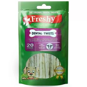 Freshy Dental Beyaz 120 gr 20 Adet Burgu Çiğneme Çubuğu