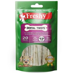 Freshy Dental Beyaz 120 gr 20 Adet Burgu Çiğneme Çubuğu
