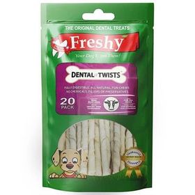 Freshy Dental Beyaz 120 gr 20 Adet Burgu Çiğneme Çubuğu