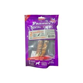 Freshy Dental Chews Duck Wrap Stick Ördek Sarılı Jumbo 100 gr 2 Adet 18 cm Çubuk Köpek Ödülü