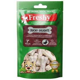 Freshy Ducky Delights Ördek Kaplı Sütlü Press 7 Adet Kemik
