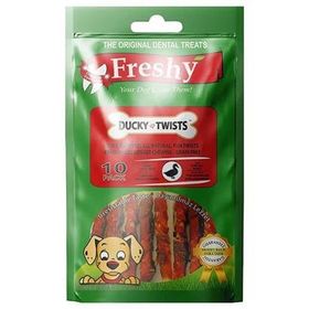 Freshy Ducky Twists Ördek Etli Burgu Çubuk 90 gr 10 Adet Köpek Ödülü