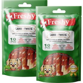 Freshy Lamb Twists 2'li 20 Adet Kuzu Etli Burgu Çubuk