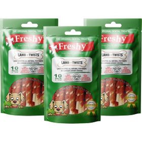 Freshy Lamb Twists 3'lü 30 Adet Kuzu Etli Burgu Çubuk