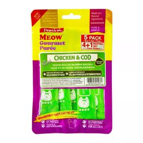 Freshy Meow Tavuklu ve Morina Balıklı 4+1 Adet Krema Kedi Ödülü