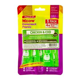 Freshy Meow Tavuklu ve Morina Balıklı 4+1 Adet Krema Kedi Ödülü