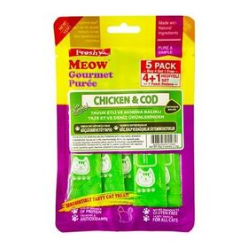 Freshy Meow Tavuklu ve Morina Balıklı 4+1 Adet Krema Kedi Ödülü